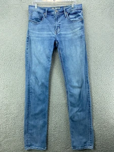 BKE Jeans Herren 34 XL Blau Denim Jake Straight Leg Medium Wash Distressed - Bild 1 von 10