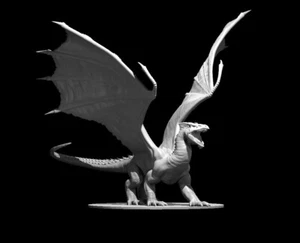 White Dragon Ancient 2 para D&D Dungeons and Dragons Pathfinder DND Mini - Imagen 1 de 1
