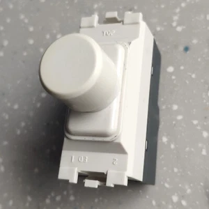 MK Grid K4501 LV 220W/180VA Single Dimmer Switch. 1 Module 2 Way. Free P+P - Picture 1 of 2