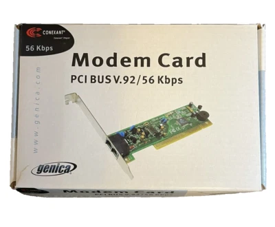 Conexant Modem Card PCI BUS V.92 / 56 Kbps Genica New - Image 1 of 4