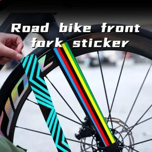 Road Bike Front Fork Sticke Decals Waterproof Scratch Resistant Decorative - Picture 1 of 17