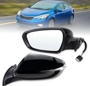 Mirror Paintable Power Glass Heated Driver Side For 2014-2016 Kia Forte EX LX SX - Picture 1 of 6