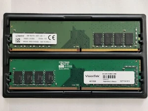 16GB kingston 8gb 1R×8 PC4-2400T and Visiontek 8G DDR4 2400MHz DIMM - Picture 1 of 1