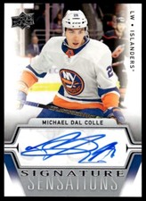 2019-20 UPPER DECK SIGNATURE SENSATIONS AUTO MICHAEL DAL COLLE Auto Hershey