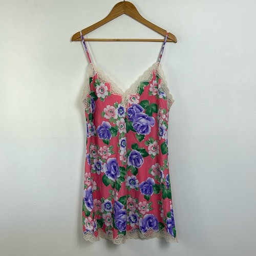 UNDERCOVER Abito slip floreale Victorias Secret etichetta oro