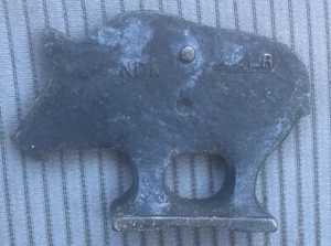 Antique NRA Cast Iron Shooting Target Gallery Pig Black 22LR - Picture 1 of 4