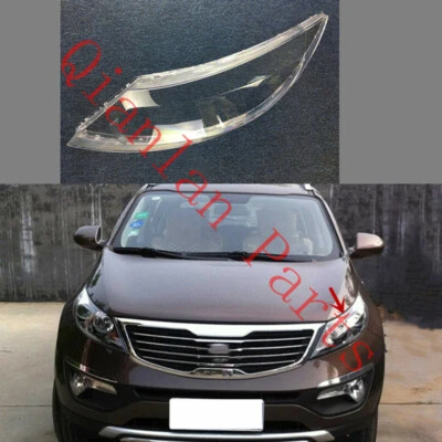 Cubierta de faro transparente lateral izquierdo con pegamento para Kia Sportage 2011-2012 Foto 1 de 4