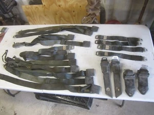 67-72 MOPAR A BODY BLACK SEAT BELTS COMPLETE SET SET(S) OEM NICE L@@K - Picture 1 of 10