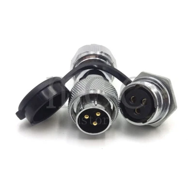 WS20 3Pin CNC Panel Mount Connector Plug and Socket,Automobile Cable Connector - Image 1 of 4