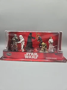 Disney Store Star Wars 6 Figurine Playset Darth Vader, Luke Skywalker, Leia NIB - Picture 1 of 4