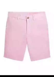 Ralph Lauren Childrenswear Boys Straight Fit Linen Cotton Shorts, Pink, 12 - Picture 1 of 5