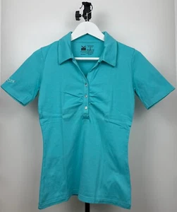 Damen Trigema figurbetontes Polo Shirt Gr. S Türkis Hell Blau 24022507 - Bild 1 von 6