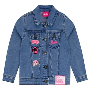 Barbie Denim Jacket Kids Girls 4 5 6 7 8 9 10 11 12 Years Outwear Long Sleeve - Picture 1 of 6