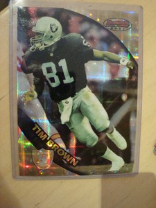 1997 #5 Tim Brown Bowmans Best Atomic Refractor Super Jumbo 5" x 7"