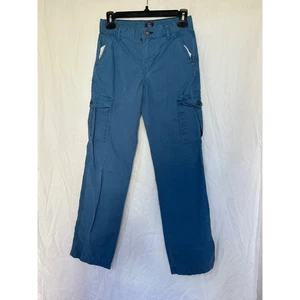 Gap Kids Slim Straight Fit Blue Cargo Pants Size 14 - Picture 1 of 3