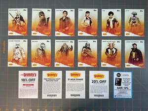 Denny’s: Solo, A Star Wars Story - COMPLETE 17 CARD: PUZZLE / PROMO SET (2018) - Picture 1 of 7