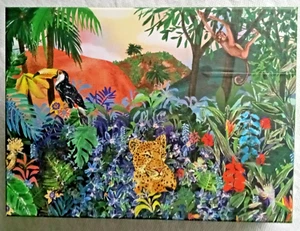 500 Piece Puzzle The Fantastic Jungle 18" X 24” Artist Jeanetta Gonzalez - Picture 1 of 18