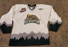 CCM REEBOK WHL CHL EVERETT SILVERTIPS HOCKEY JERSEY SIZE L