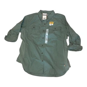 Carhartt 103600-G02 Women's Olive Green Rugged Flex Bozeman Shirt XL (16/18) - Picture 1 of 2