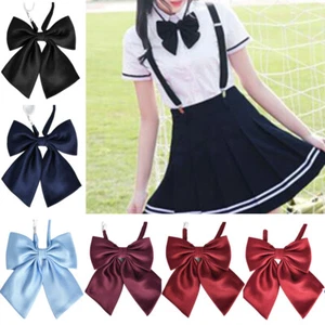 Ladies Adjustable Casual Necktie Women Girls Student Bowtie Wedding School Party - Picture 1 of 10