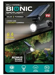 Bell+Howell Bionic Spotlight Solar Powered Outdoor Lighting - Black - Picture 1 of 5