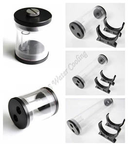 60mm Cylinder Reservoir Water Tank G1/4 For PC Computer Liquid Cooling Fitting - Picture 1 of 6