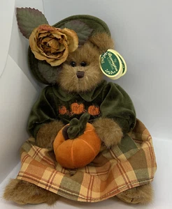 Plush Bear  Autumn Harvester Pumpkin Bear Bearington Collection  14" ADORABLE ! - Imagen 1 de 6