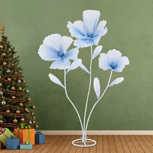 Three-headed Artificial Flowers Wedding Party Home Floral Arrangement Decor New - Picture 1 of 17