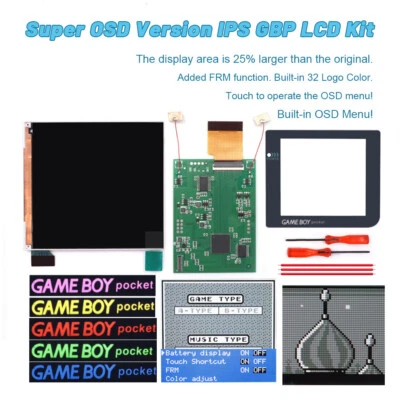 32 Logo Color Adjustable GBP Q5 IPS Larger Screen LCD OSD FRM for GBP with Shell - Image 1 of 4