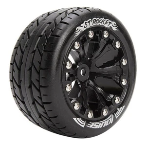 Louise RC ST-Rocket 1/10 Soft (14mm Hex) Arrma Granite Wheels & Tyres (Pair)