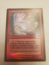 VIASHINO HERETIC-FOIL URZA'S LEGACY EDITION-MAGIC THE GATHERING CARD.