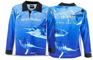 Jarvis Walker Marlin Kids Long Sleeve Tournament Fishing Shirt - Choose Size BRA - Picture 1 of 2