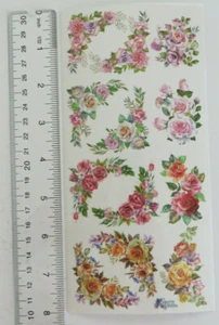 Antique Collection Violette ROSE CORNERS #2 - 1 Sheet of Stickers #C131