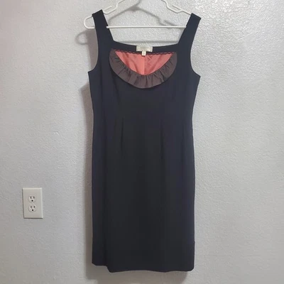 Vestido Moulinette Soeurs Mujer 8 Negro Sin Mangas Volantes Bolsillos Fiesta Cóctel Foto 1 de 4