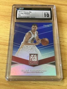 2014-15 Donruss Elite Klay Thompson /99 BLUE #12 CSG 10 GRADED - Picture 1 of 2