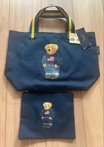 Polo Ralph Lauren Polo Bear Polyester Tasche mit Beutel Japan Selten Neu - Bild 1 von 2