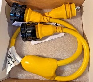 Marinco AFI 157AY Y Adapter 30A 125V Locking Sealing Collar NEW - Picture 1 of 7