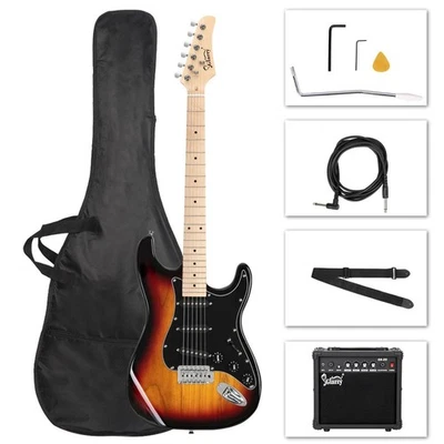 Glarry 39" Electric Guitar for School Student Beginner with 20W Amp & Bag - Image 1 of 4