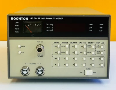 Boonton 4200 100 kHz to 100 GHz, -70 dBm to +37 dBm, RF Microwattmeter. Tested! - Image 1 of 3