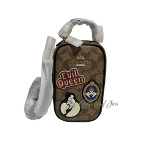 Coach Disney Eva Phone Crossbody In Signature Canvas With Patches - Picture 1 of 12