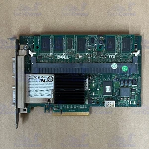 Dell/LSI – 2-portowa zewnętrzna SAS RAID 3G – PCIe x8 – PERC 6/E – 0FY374 - Zdjęcie 1 z 3