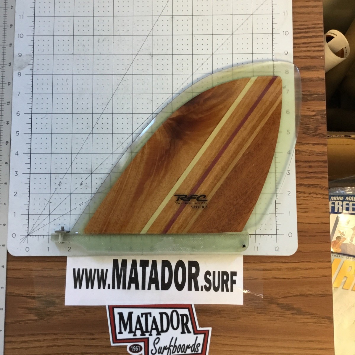 RFC・RAINBOW FIN CO Azul 8.0\"新品貴重品 ロングボードフィン Rainbow fin Azul 8.0 レインボーフィン