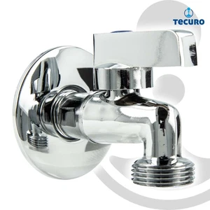 tecuro Kugel-Geräteventil Geräteanschlussventil Zapfhahn Auslaufventil - verchro - Bild 1 von 3