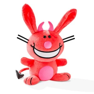 Officially Licensed It's Happy Bunny® Devil Plush by UNCUTE - Picture 1 of 5