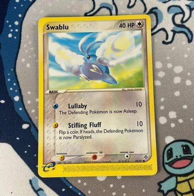 Swablu 75/97 Non Holo EX Dragon Pokemon Card Vintage 2003 NM - Image 1 of 3
