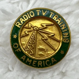 Vintage Radio TV Training of America Tie Tack Service Pin - Picture 1 of 4