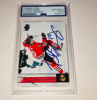 Patrick Sharp 2006-07 Upper Deck #47 Signed Card Auto PSA RARE A - Image 1 of 2