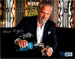 JONATHAN GOLDSMITH SIGNED 8X10 PHOTO BECKETT BAS COA MOST INTERESTING MAN 8 - Picture 1 of 1
