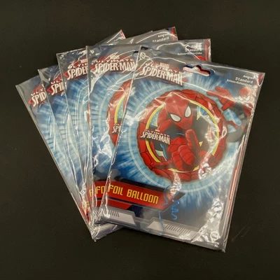 Marvel Ultimate Spider-man 17” Globos Redondos Lámina Mylar Lote de 5 Foto 1 de 4
