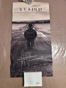 Aaron Lewis autographed Stained 2-Sided Poster Signed Illusion Of Progress 2008 - Picture 1 of 2